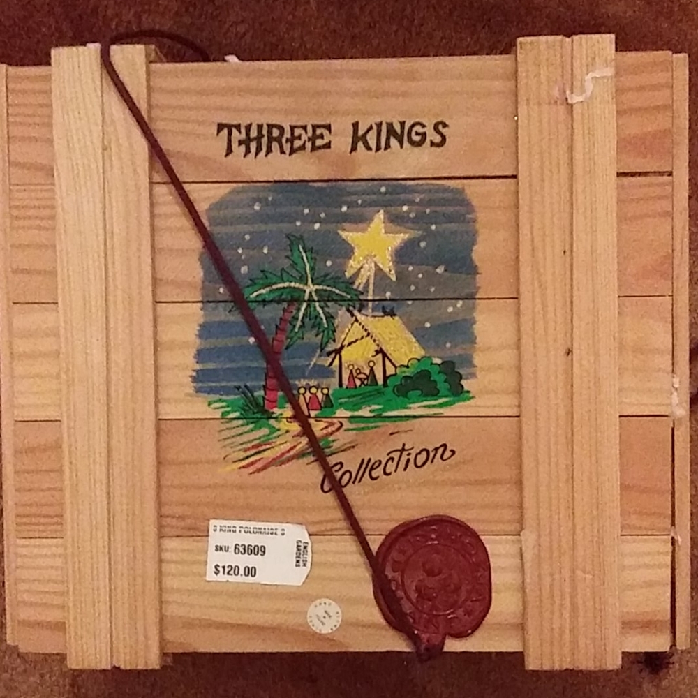 MouthBlown, HandPainted Glass ornaments (3) KINGS